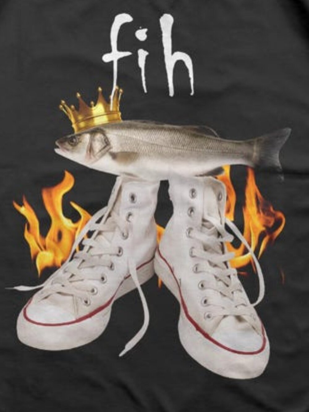 Fih Funny Meme T-shirt, Fish Shirt, Unhinged Clothes, Ironic Tees - Picture 2 of 4